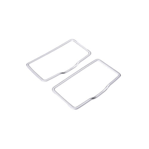 ~For Benz GLE GLS 2020-2022 Matte Silver Cosmetic Mirror Decor border Frame Trim - Foto 5 di 11