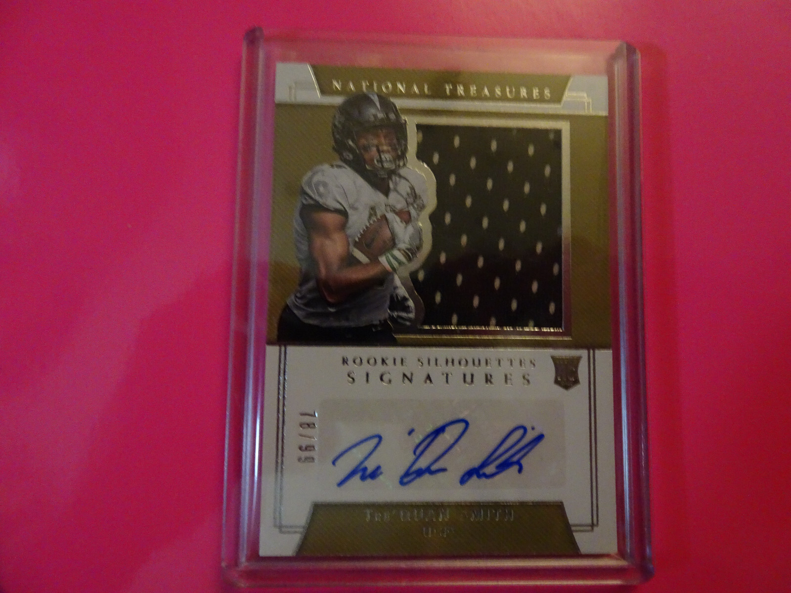 Tre'Quan Smith Panini National Treasures Collegiate #170 Autograph