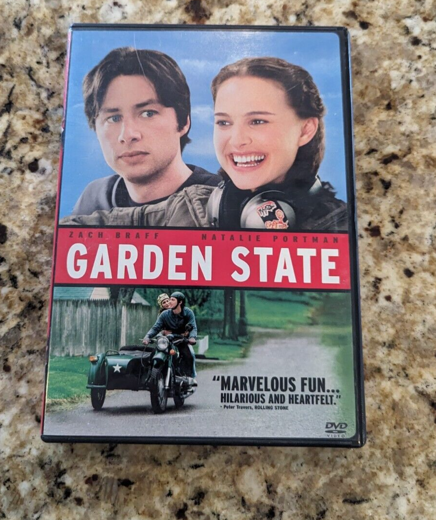 GARDEN STATE (DVD) ZACH BRAFF, NATALIE PORTMAN, FREE SHIPPING