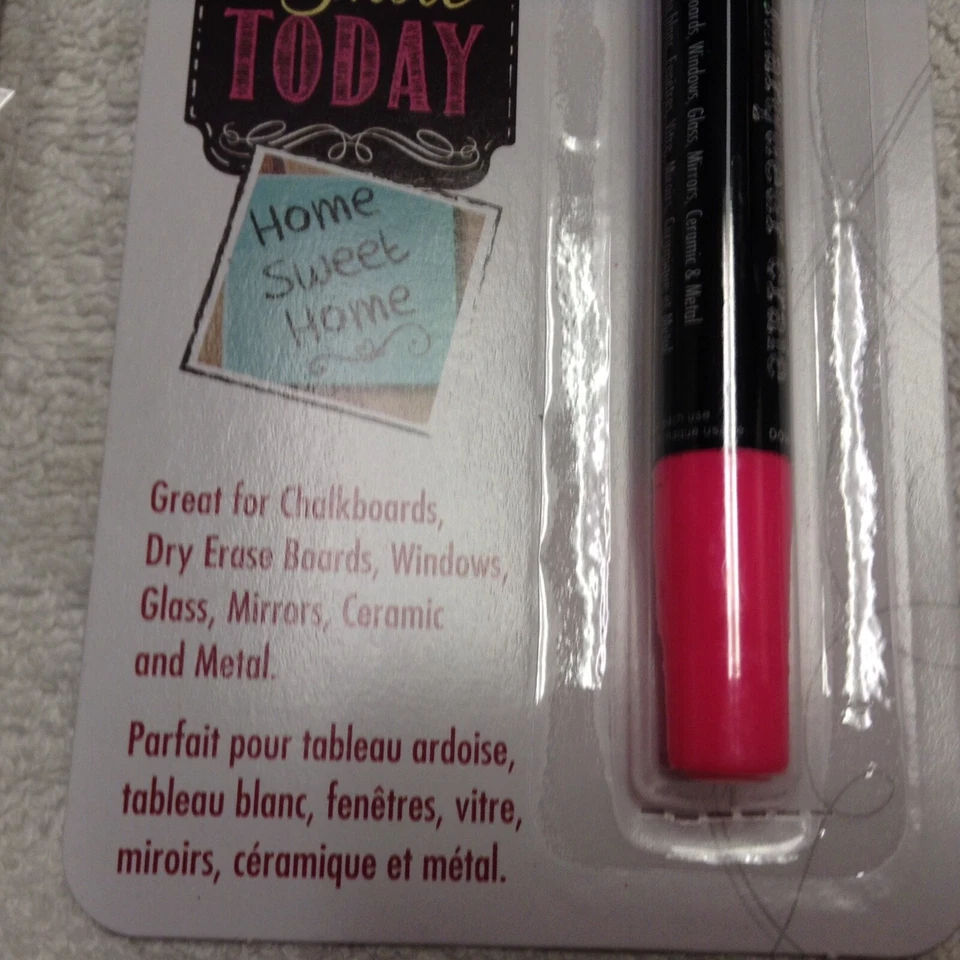 NEW 4 Chalkboard Tags Large Heart Shape With Ties  & CHALK WRITER PEN FREE S&H - Image 4 of 4