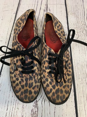 leopard print vans lace up