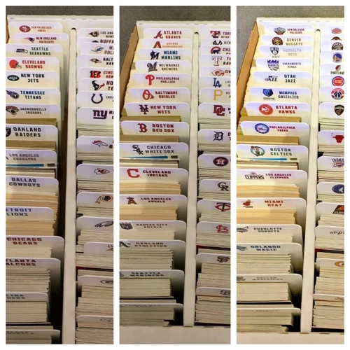 BUNDLE DEAL Sports Card TALL Dividers With FREE Customized NBA MLB & NFL Labels