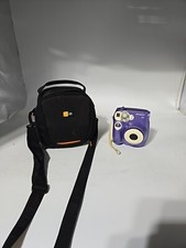 Polaroid 300 Instant Film Camera Purple Works With Carrying Case
