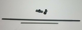 Rare K'NEX Gray Threaded Rod, 2 Carriage Pieces Control Crane Special Parts KNEX