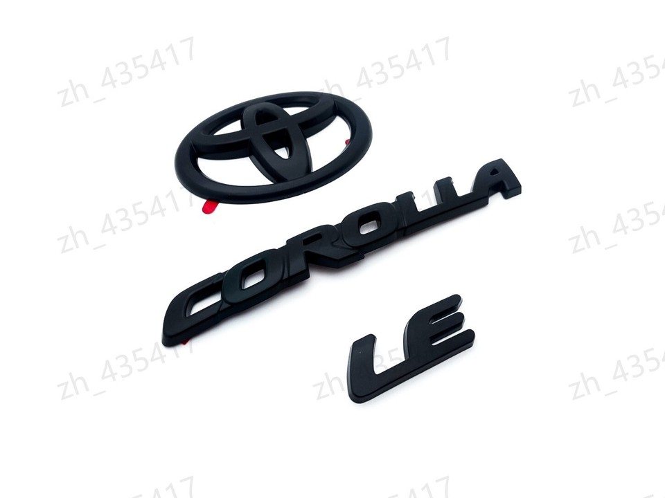 Blackout Emblem Overlays - Le. Exterior Emblem ... - Toyota