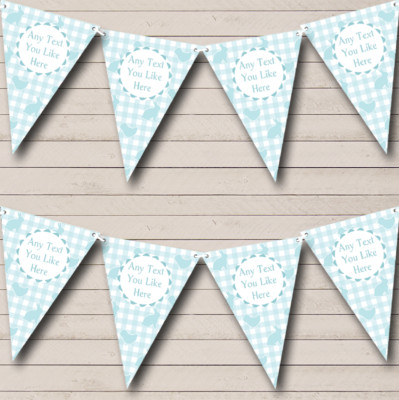 Party Banner Wimpelkette blau Osterhase personalisiert Ostern