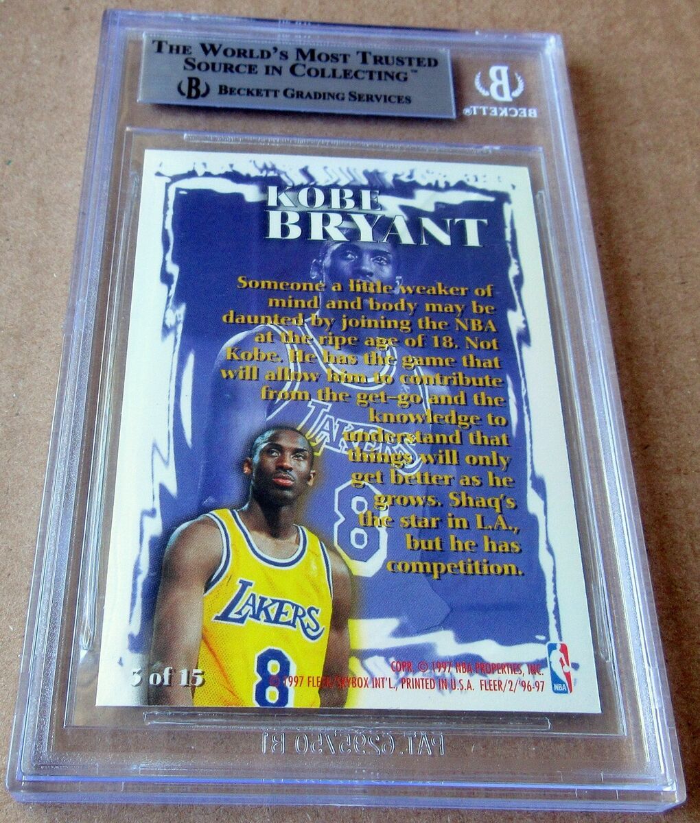 KOBE BRYANT 1996 Fleer Rookie Sensations SP Rookie Card RC KOBE BRYANT 1996 Fleer Rookie Sensations SP Rookie Card RC