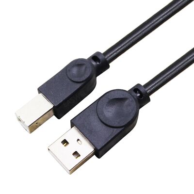BLK USB Data Sync Cable Cord For HP LaserJet Pro M402dn A4 Mono Laser Printer