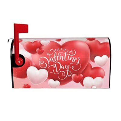 SuQKXCo Mailbox Covers Magnetic Waterproof Post Box Cover Wraps Valentine's Day
