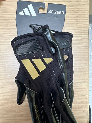 Adidas Adizero 14 Electric Snack Attack Football Receivers Gloves Black XL