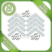 CORNER MENDING PLATES BRACKET FLAT L SHAPE 90 DEGREE RIGHT ANGLE JOINT REPAIR 8