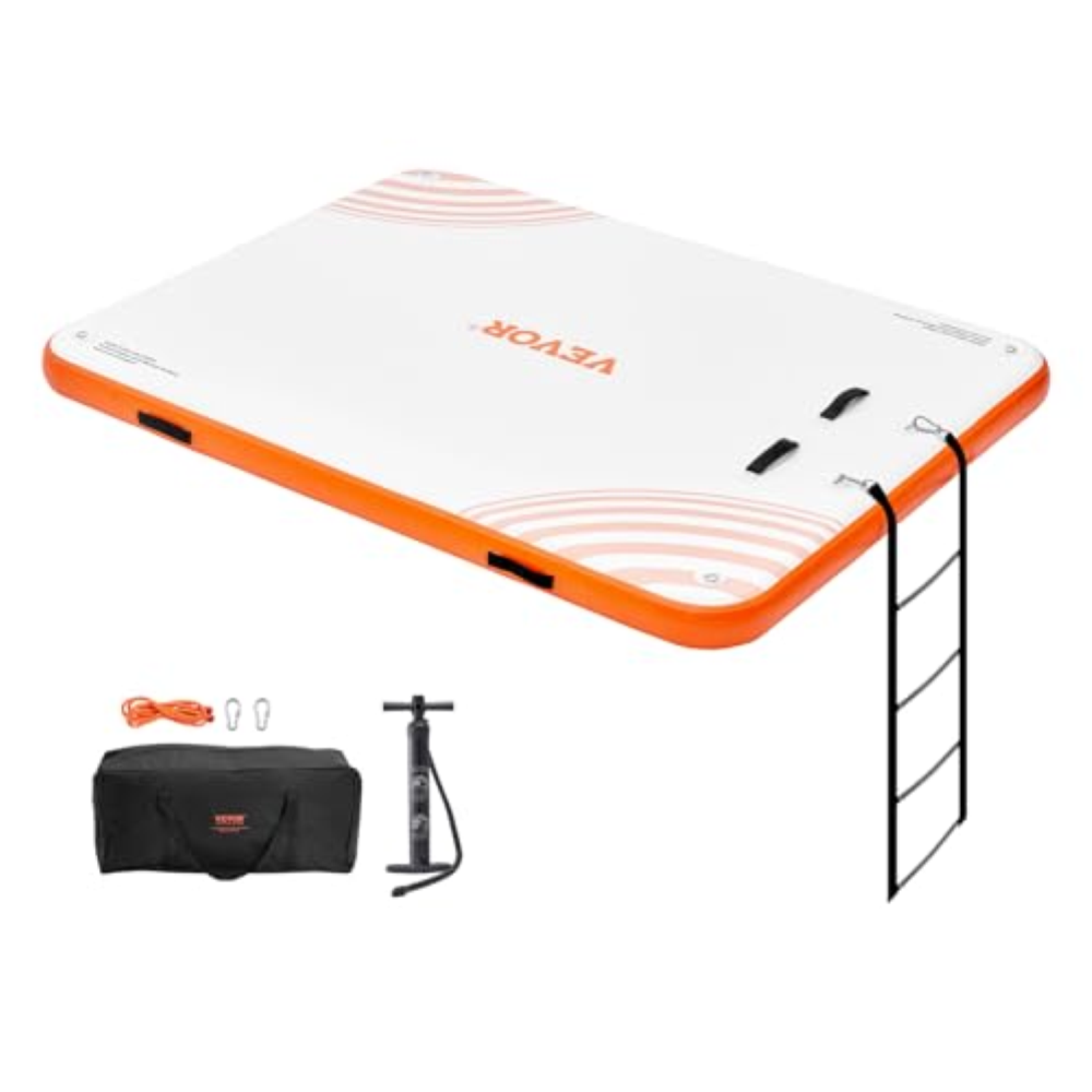 VEVOR Pontile Galleggiante Gonfiabile 8x6 Piedi Tappetino Galleggiante Antiscivo