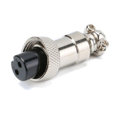 5-teiliges GX12 2-Pin Stecker Set – Luftfahrtstecker, Vergoldet, Für Elektronik