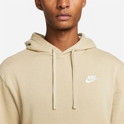 NIKE Mens Beige Sportswear Fleece Pullover Hoodie Top Large BNWT | eBay