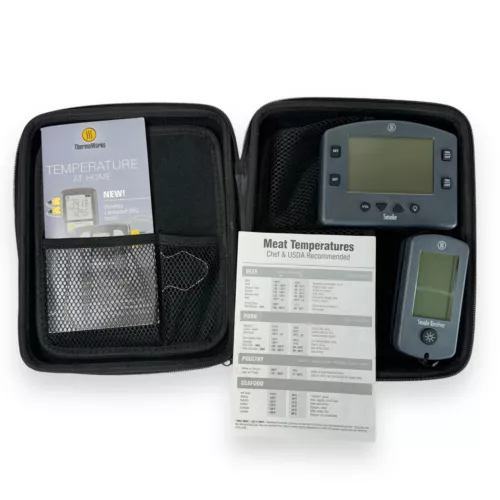 ThermoWorks BBQ Smoke TX-1300 BBQ Alarm Wireless 300ft No Probes