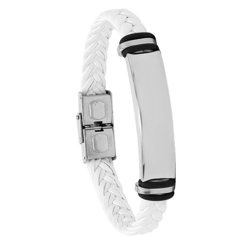Cross Multi Layer Stainless Steel Fashion Men's Leather Bracelet Classic Gift - Picture 33 of 56