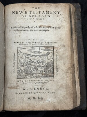1560 First Edition GENEVA BIBLE Scottish Covenanter PLAYFAIR