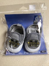 NEW University Of Michigan BABY SHOES Booties SZ 1 PRE WALKERS 0-3 MONTH FANATIC