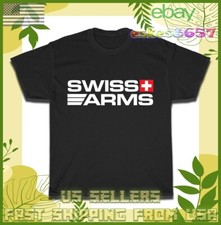 T-shirt maglietta uomo Swiss Arms stile americano nuova