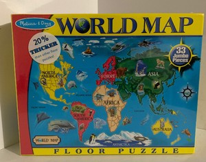 melissa and doug world map