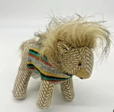 NEW Pier 1 Set Of 2 Plush Lion Holiday Christmas Tree Ornaments Made In India