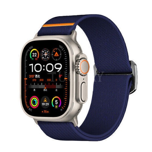 Nylon Loop Watch Band For Apple Watch Ultra 2 49mm iWatch Series 10 9 8 7 6 5 4 - Picture 27 of 47