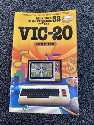 More Than 32 Basic Programs for VIC-20 1983 Computer Book Vintage