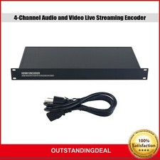 4-CH HDMI-compatible to Network Audio Video Live Streaming Encoder w/ 1U Rack