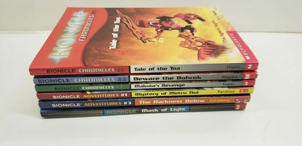 Bionicles LOT of 6 Books Adventures Chronicles Mask of Light eBay