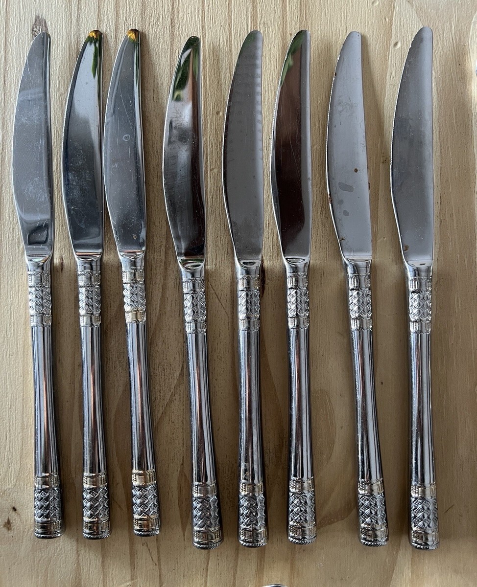 Set of 5 Wallace Stainless Golden Corsica Flatware 5 Dinner Forks&1 Salad Fork F Set of 5 Wallace Stainless Golden Corsica Flatware 5 Dinner Forks&1 Salad Fork F