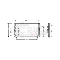 Kondensator Klimaanlage FüR Toyota Land Cruiser 80 4.2 TD 4.5 24V