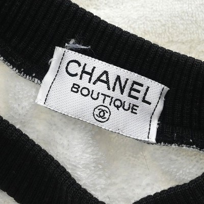 Chanel Sweater Top White 116081 | eBay