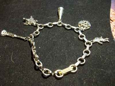 Vintage Appollo 11 1969 man on moon charn bracelet