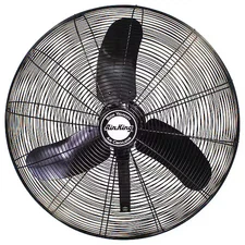 Air King 9070 Standard Duty Industrial Fan, Wall Mount, 30 In Blade Dia, 120V,