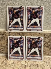 (4) 2026 Bowman Jonah Tong #65 RC New York Mets