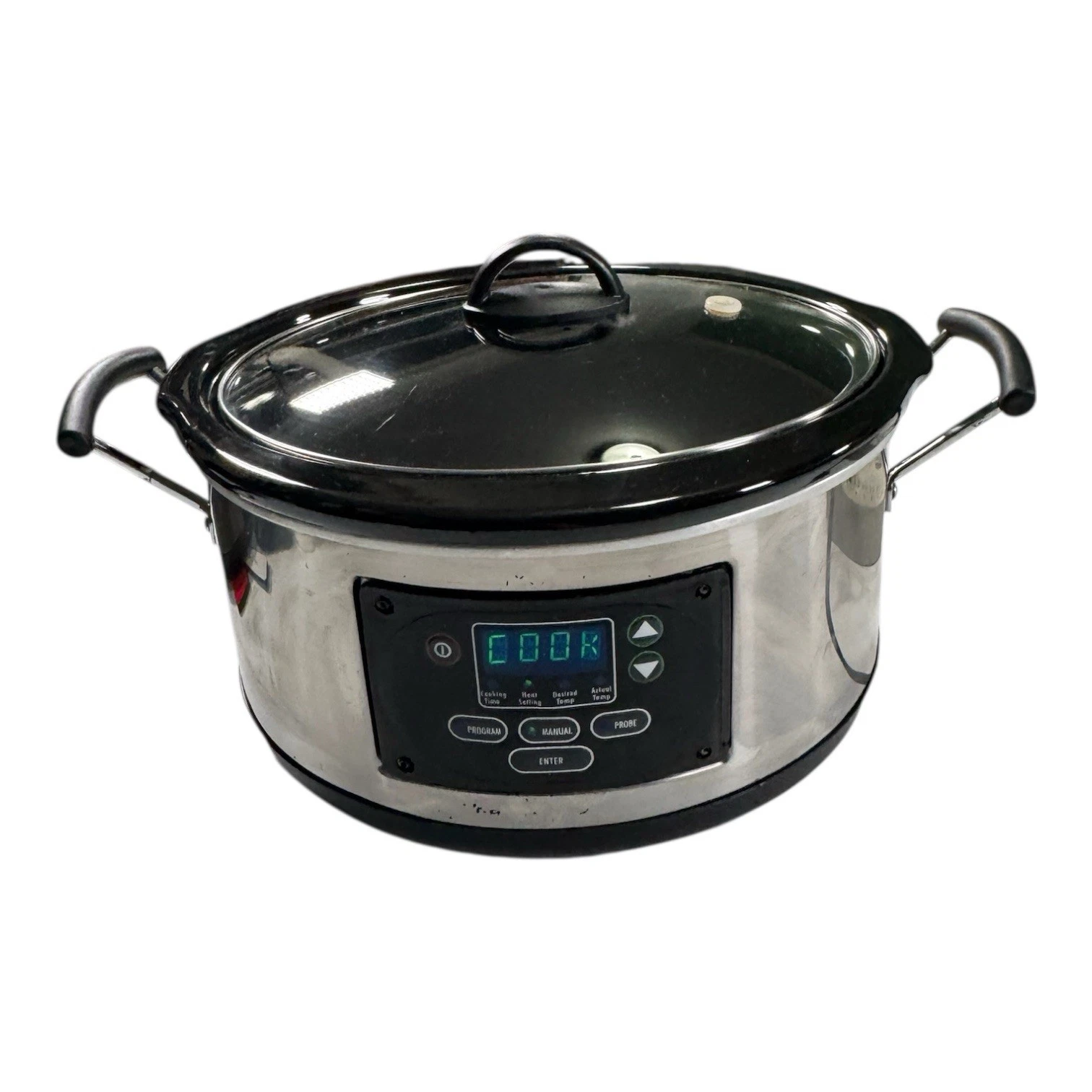 Hamilton Beach Programmable Stay or Go 6-Quart Slow Cooker - Black/Silver...