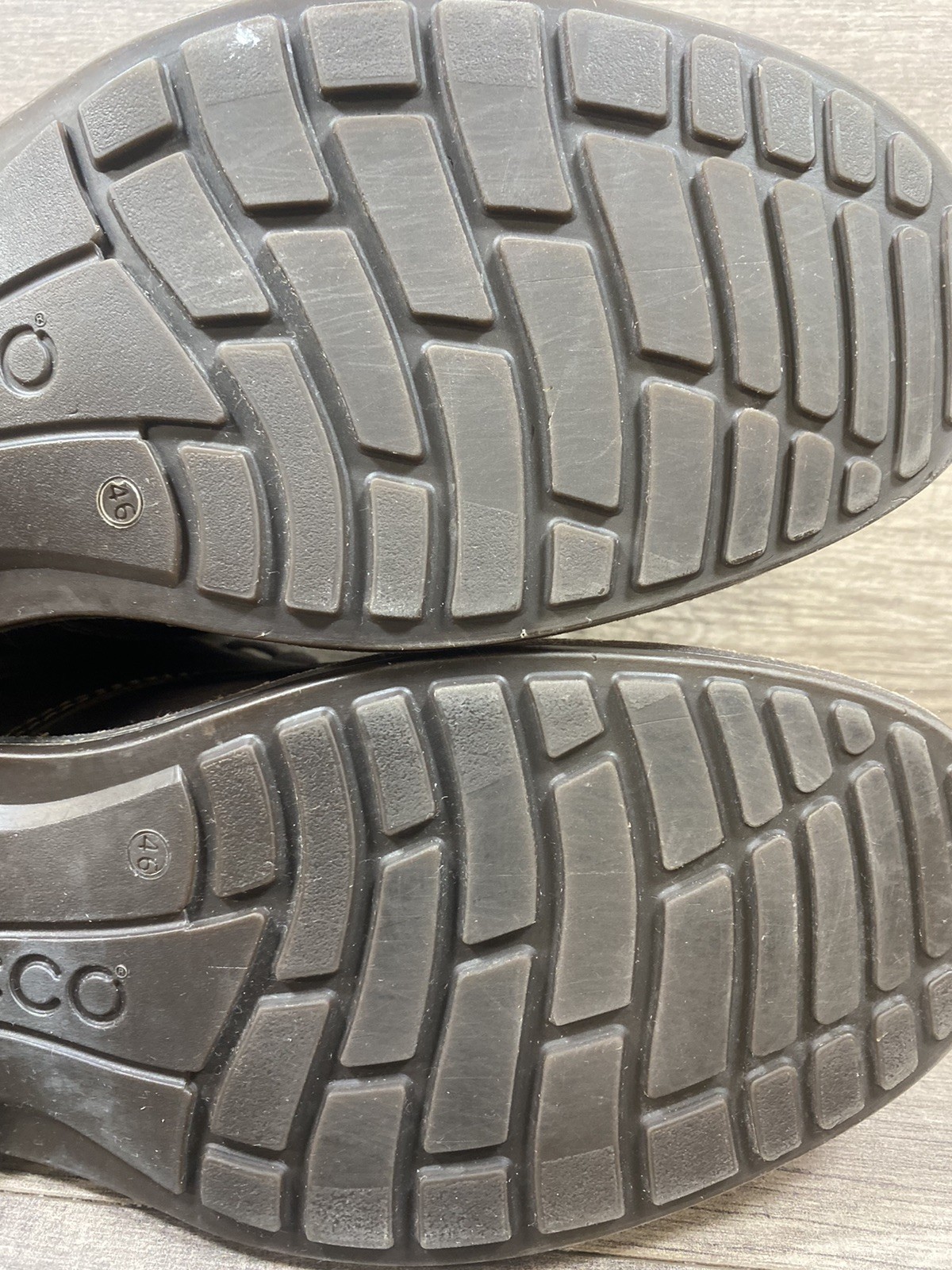 ECCO Turn GTX Waterproof Chukka Tie Soft Brown Leather Mens Size 46 US 11 11.5