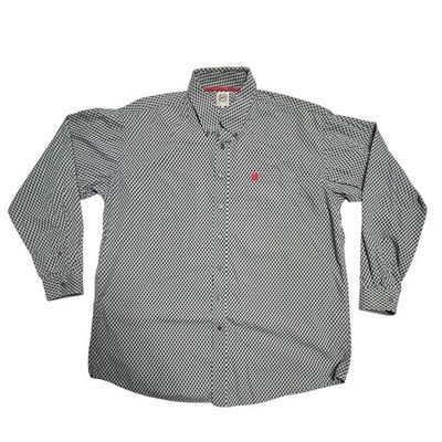 Cinch Shirt Mens 2XL Geometric Western Pearl Snap Rodeo Pattern Long Sleeve