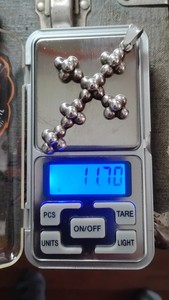 Beautiful rare Taxco Mexico Sterling Cross.Large handmade pendant!