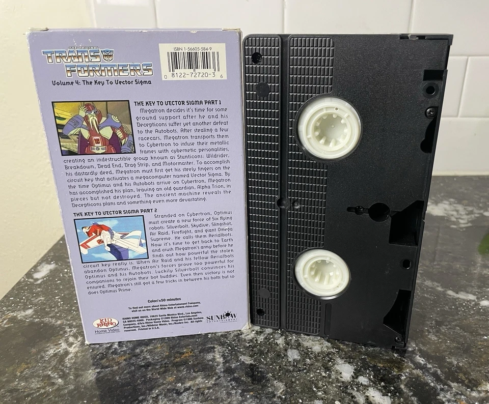 The Original Transformers - Vol. 4: The Key To Vector Sigma (VHS, 2000) TESTED!! - Image 2 of 4
