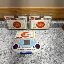 Vtg 1997 Tiger Family Feud Handheld Electronic Game 2 New Cartridges - Tested
