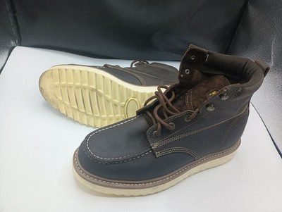 Wolverine - Men's Loader 8'' Soft Toe Wedge Boots, Brown, Size 8 EW (Light Wear)
