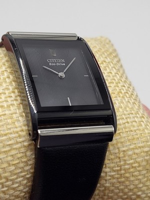 NEAR MINT ] Citizen Eco Drive Watch men's B023-S036577 Black