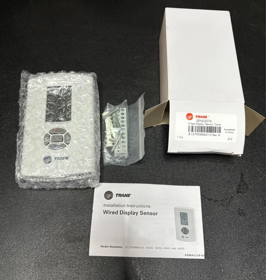 Trane Wired/Wireless Display Sensor Bundle X13790824-01; X13790886010 SEN01430 - Image 3 of 4