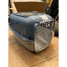 NIB Vibrant Life 24" Pet Kennel, Plastic Crate for Dogs Cats Up to 30lbs Blue