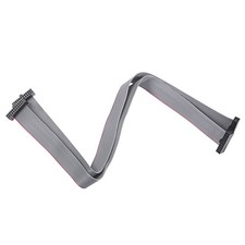 IDC 16 Pins Connector Flat Ribbon Cable Female Connector 20cm 1.27mm Pitch,2pcs