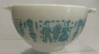 Vintage Pyrex Amish Butterprint 441 Cinderella Mixing Bowl 1-1/2 Pint Turquoise