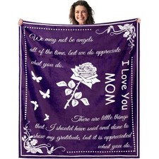 Gifts for Mom, Mom Blanket for Mother's Day, Super Soft Throws for Birthday