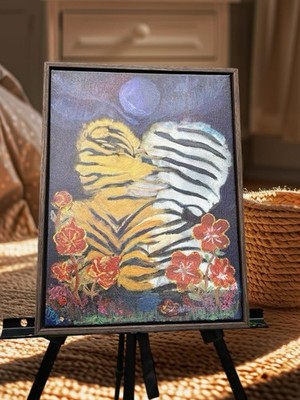 Handgemalte emotionale Malerei Abstrakte Kunst
