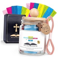 Bible Verse Jar - Inspirational Christian Gift for Women, Men, Easter,